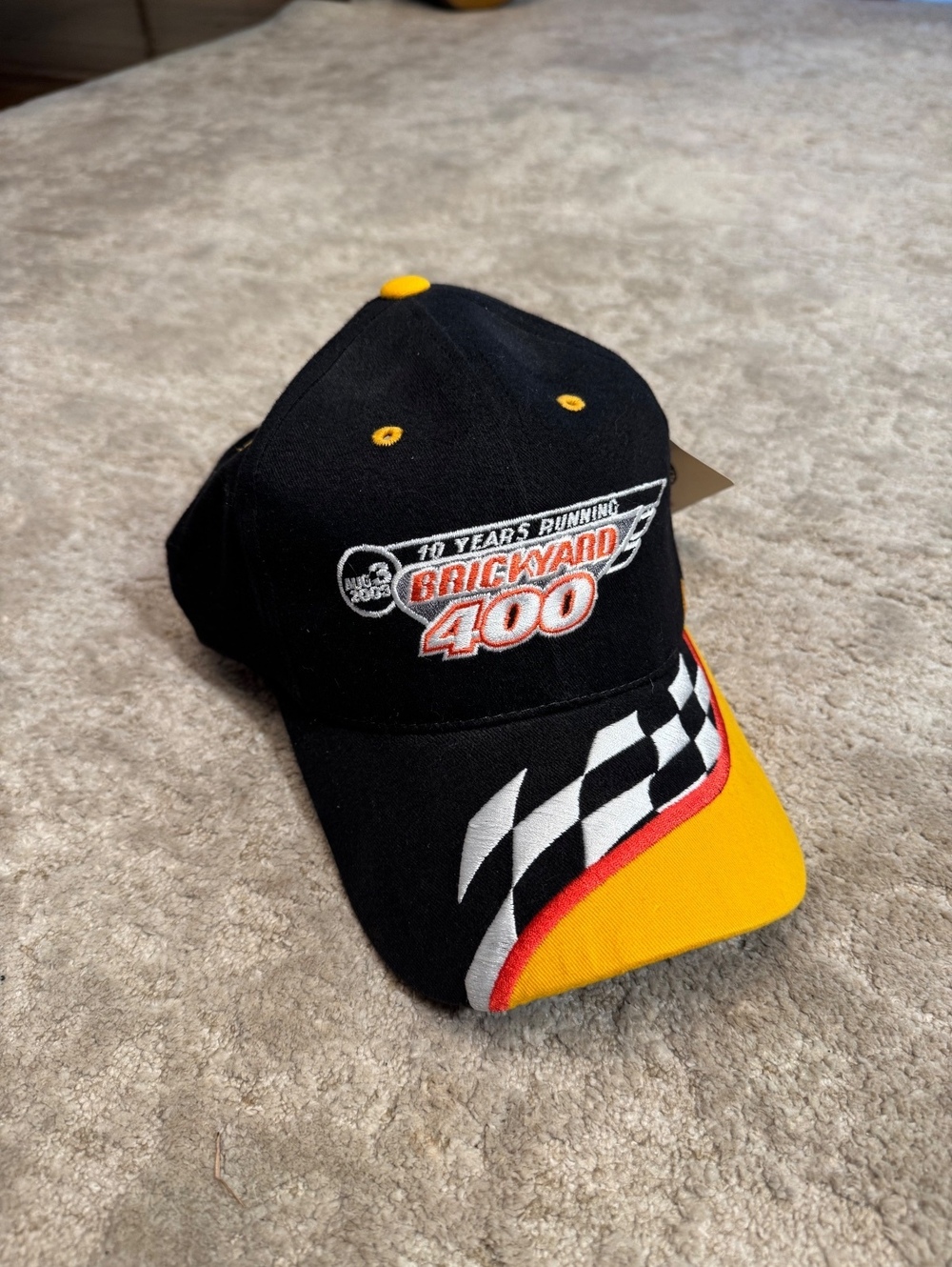 Vintage Brickyard 400 NASCAR Hat Checkers Rally’s NWT Racing Cap